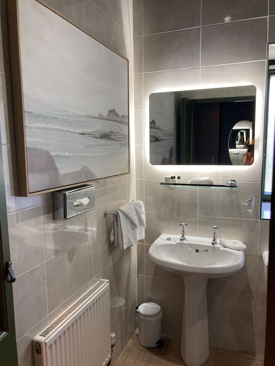 One of the big, bright bathrooms at Kathleens